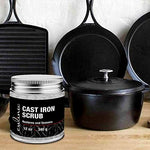 Twelve ounce jar of Culina food safe natural scrub for cast iron pans