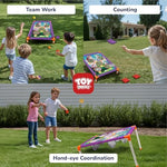 Toy Life bean bag toss game components including bean bags and balls