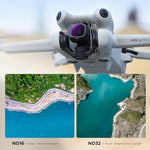 K&F Concept ND filter mounted on DJI Mini 4 Pro camera lens