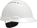 3M Hard Hat H-701V-UV, UVicator Sensor, Vented, 4-Point Ratchet Suspension, White - Image 1