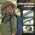 Adjustable drawstring detail on mosquito head net