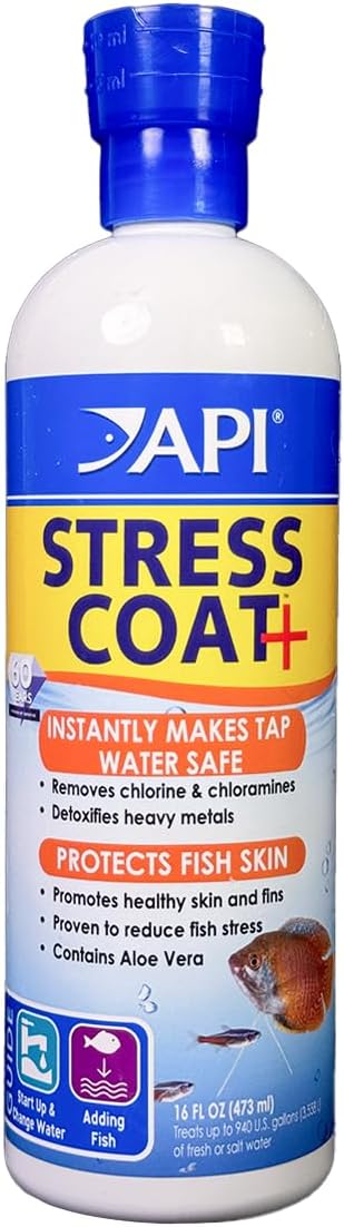 Api Stress Coat aquarium water conditioner 16-ounce bottle front view