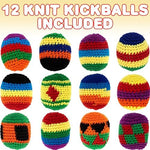 Assorted colors of ArtCreativity cotton hacky sacks
