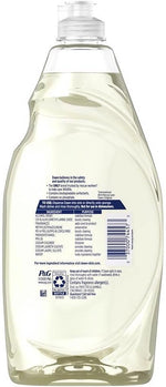 Dawn Antibacterial Hand Soap Dishwashing Liquid Lemon 24 Fluid Ounce bottle back label ingredients