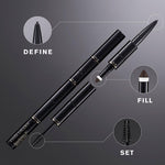 Sponge tip powder applicator portion of the premium brow makeup tool