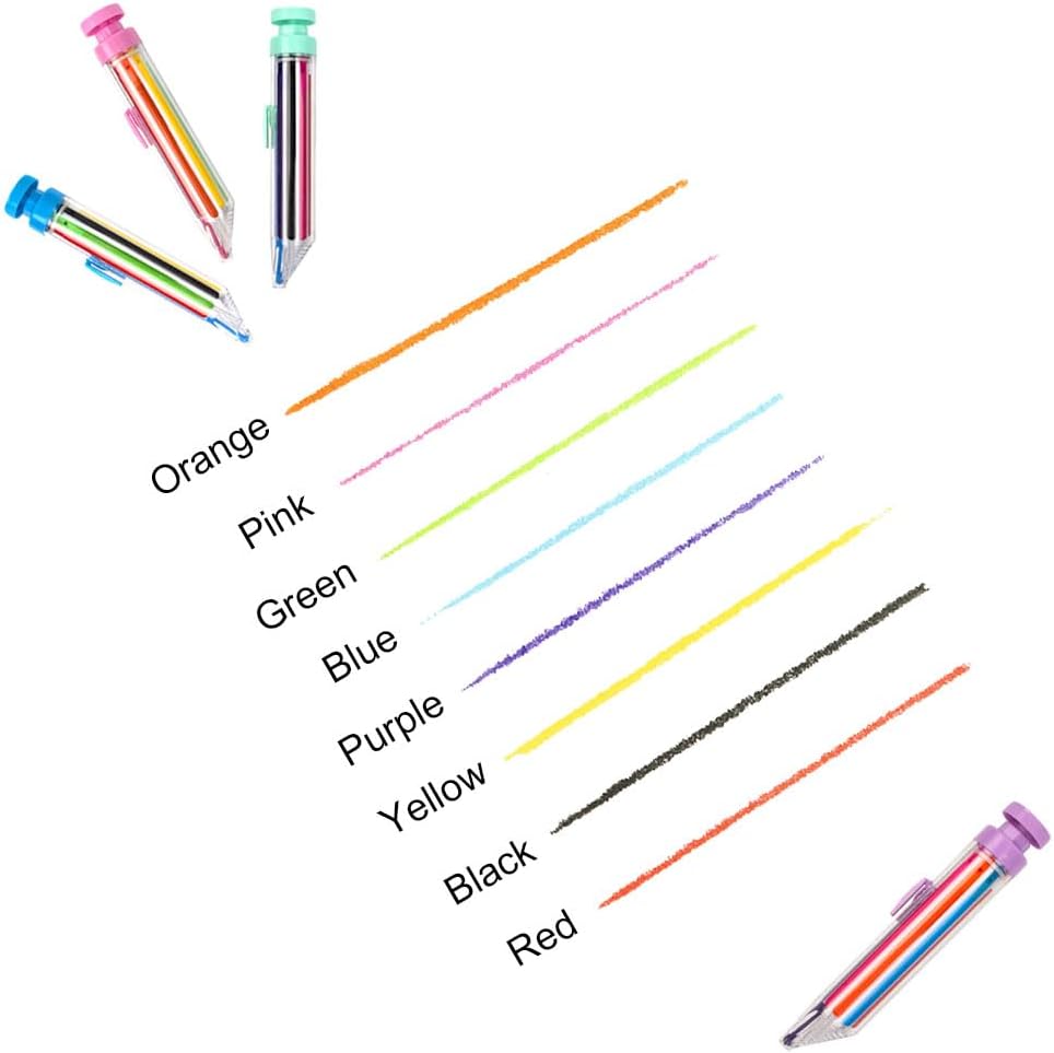 SEIWEI push style colored pencil mechanism closeup