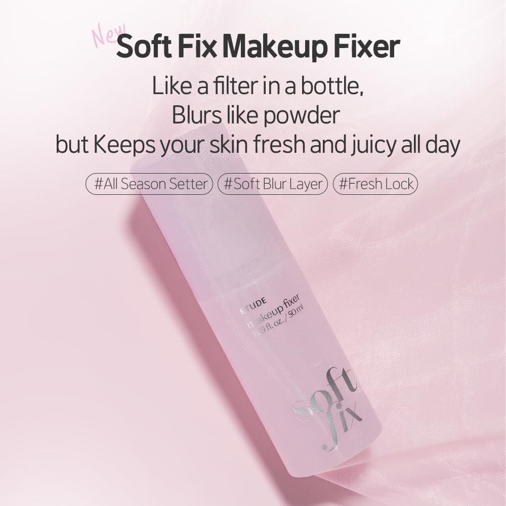 Lightweight Korean beauty mist for long lasting makeup hold