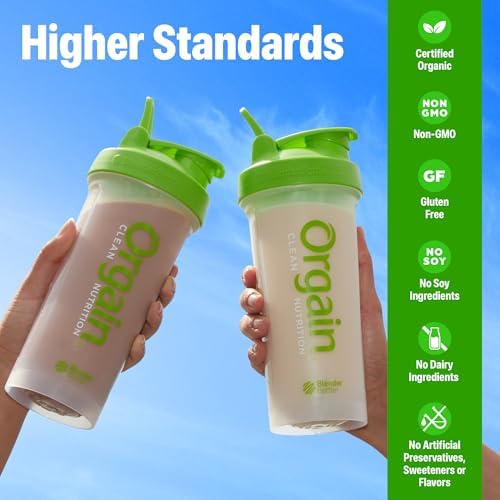 Orgain vegan protein powder ingredients list back of package