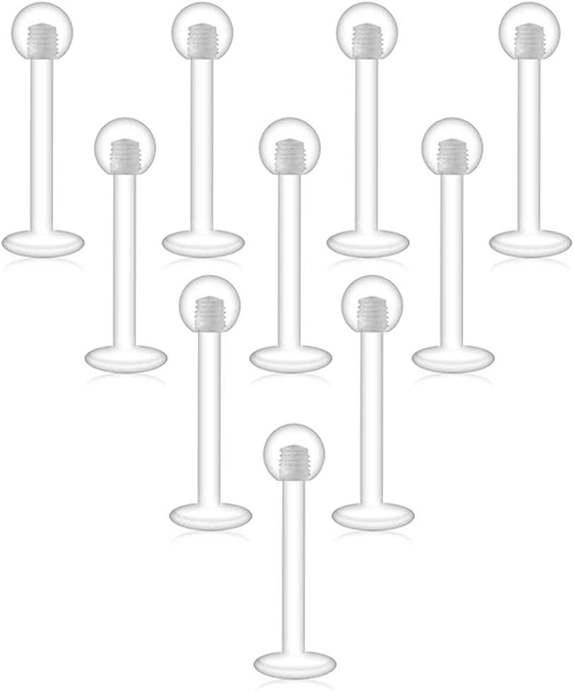 Macro view of screw-on clear acrylic tops and posts.
