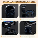Wilniry universal gas oven knob safety cover open view