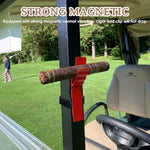 Golf Cart Cigar Holder, Magnetic Clip Cigar with Adjustable Strap, Accommodate All Cigar Sizes,Versatile & Secure Accessory for Golfing, Boating, BBQs, Fishing & Outdoor Enthusiast (2 Pack Red) - Image 3