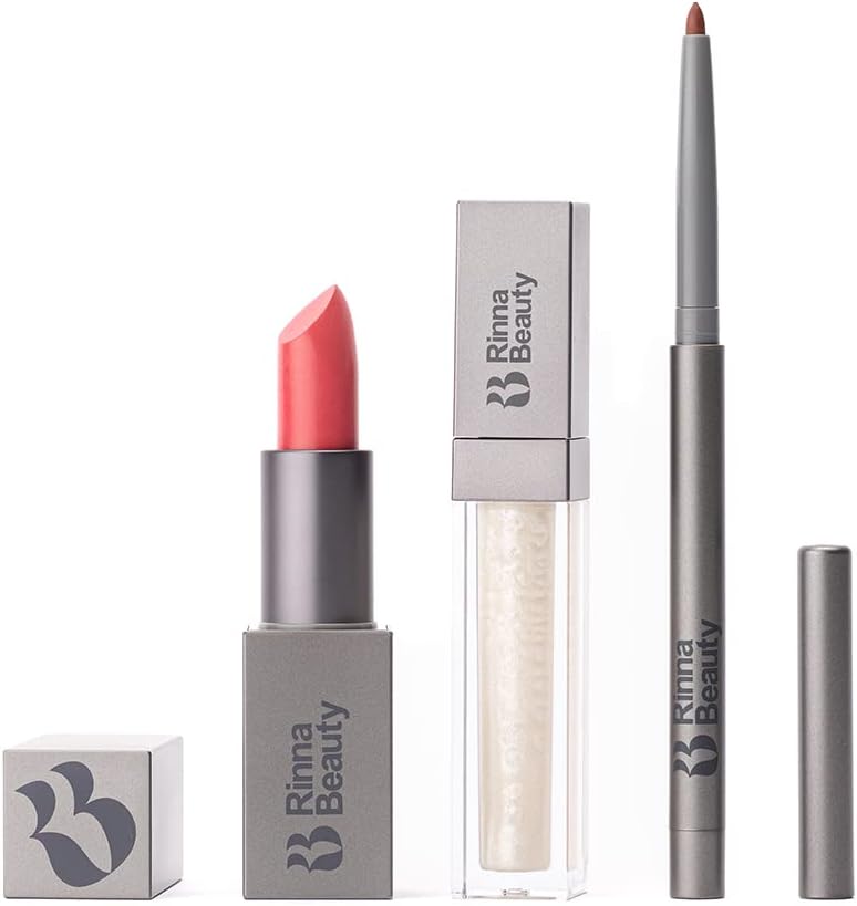 Rinna Beauty Icon Lip Kit - Kiki- All-in-One Lip Kit Includes Lipstick, Lip Gloss, Lip Liner - Cool Brown look - Vegan, Long-Lasting, Anti-Aging & Moisturizing, Cruelty-Free - 1 each - Image 13