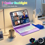 FUWANG premium smart folio showing open screen setup for business use