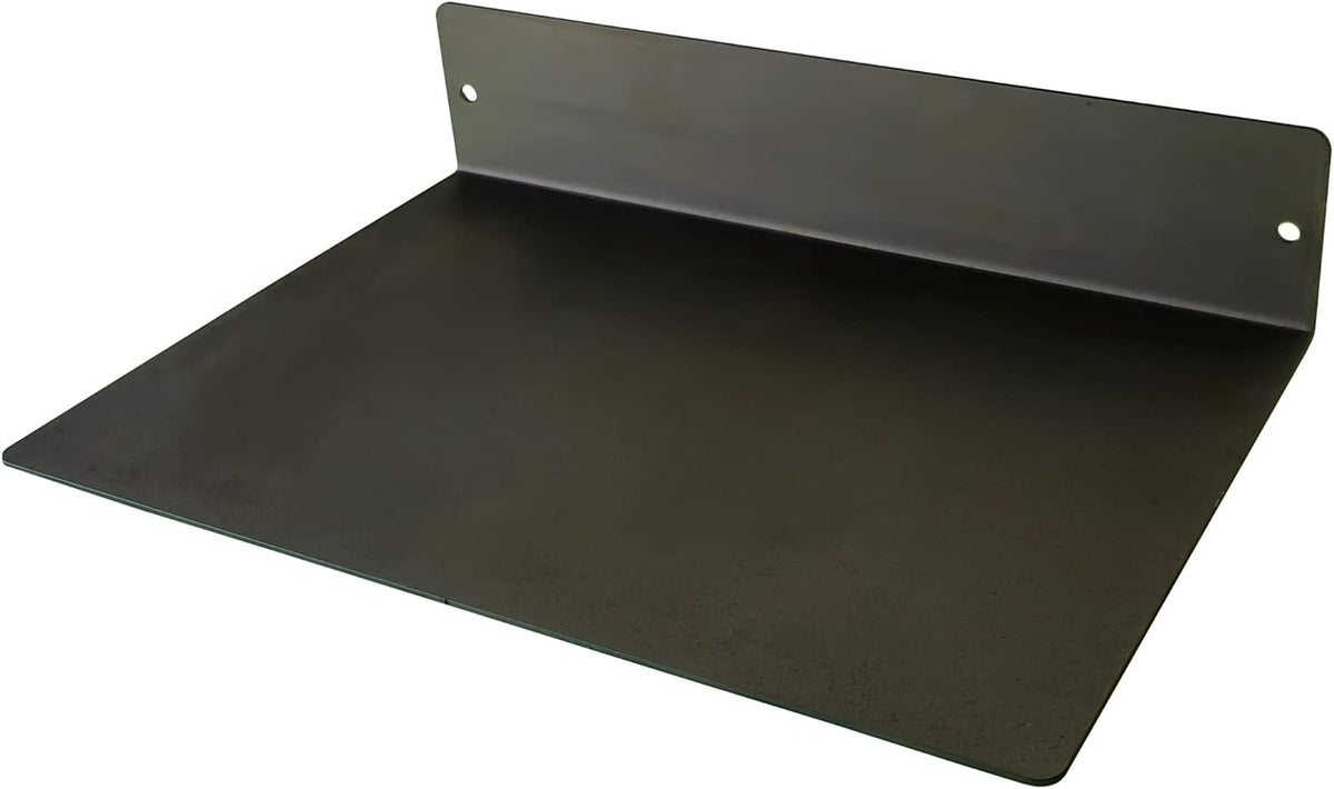 DIY Cartel linear floating shelf front view industrial decor