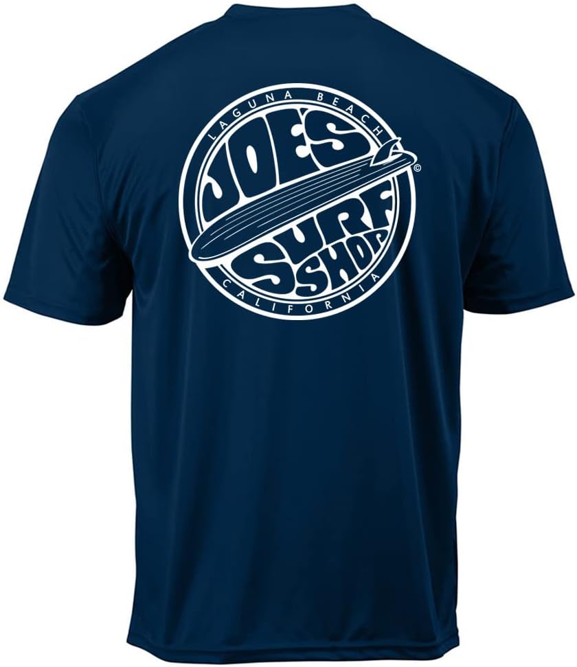Joe's Surf Shop graphic workout shirt back view