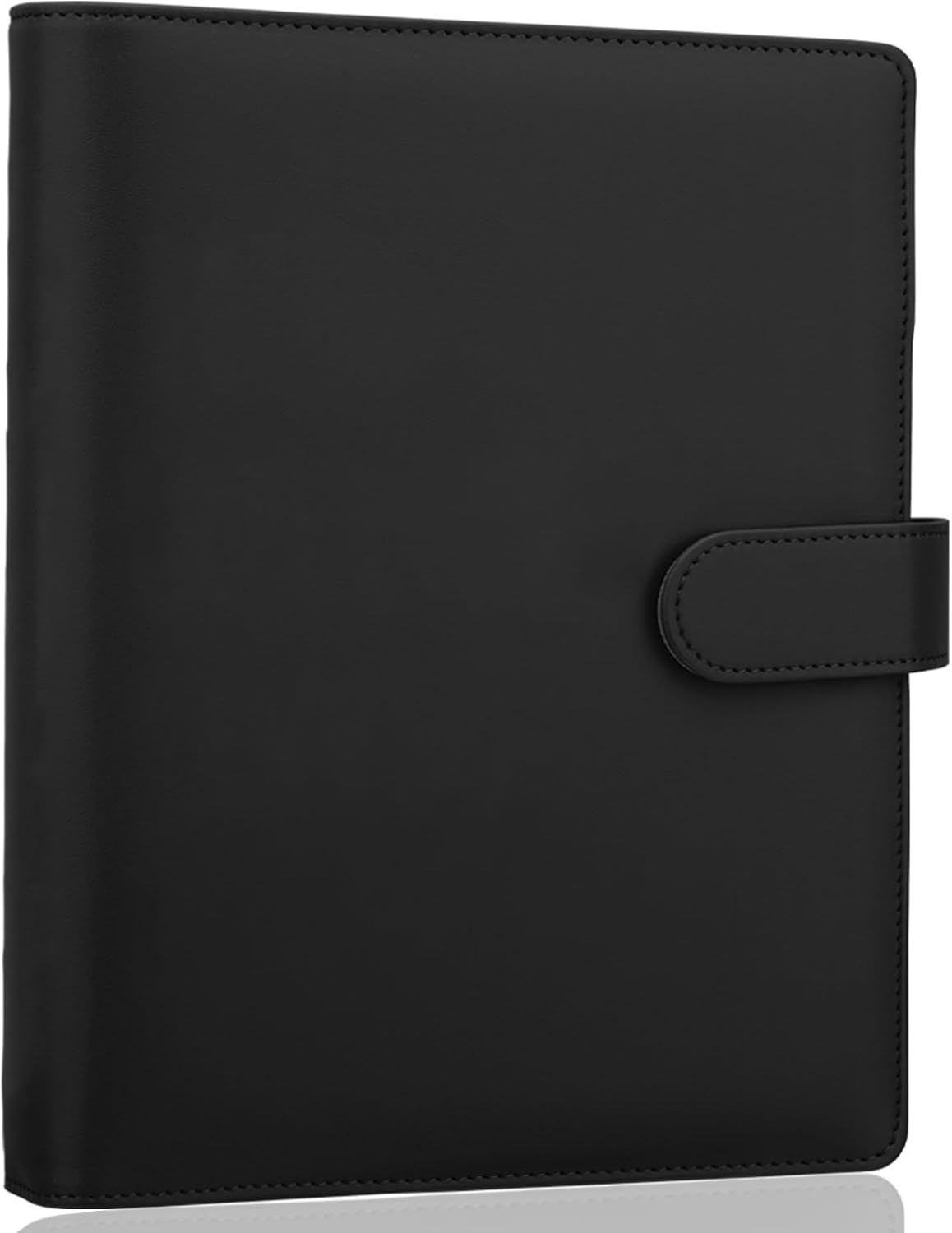 Antner A5 Binder 6 Ring Refillable Notebook Planner Cover for A5 Refill Paper, PU Leather Small Binder Budget Planner Photocard Holder Loose Leaf Personal Organizer with Magnetic Buckle, Brown - Image 11