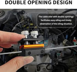 Compact cable lube dispenser for dirt bike and scooter maintenance