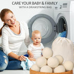 Premium chemical free household laundry dryer essentials pack with breathable cloth carrying pouch