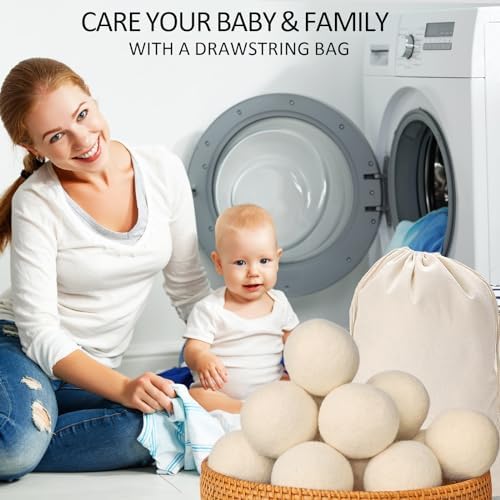 Premium chemical free household laundry dryer essentials pack with breathable cloth carrying pouch