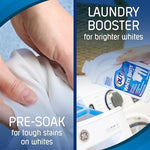 OUT White Brite 4 pound 12 ounce laundry booster for hard water stain removal.