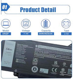 Dentsing internal notebook battery back view showcasing the protective plastic casing structure