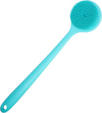 DNC Silicone Back Scrubber for Shower Bath Body Brush with Long Handle (Gray) - Image 11