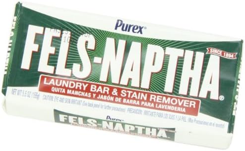 Comparison of Fels Naptha bars for pre-treating collar stains and grease marks.