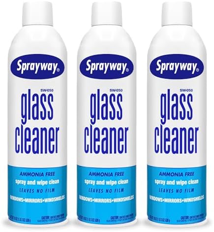 Sprayway foaming aerosol glass cleaner for streak-free windows