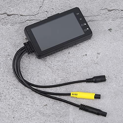 Keenso motorcycle recorder product package displaying front and rear camera accessories