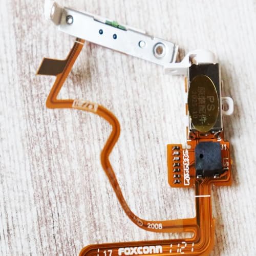 Side profile of the thin version headphone flex cable displaying its slim electronic connector profile.