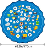 Packaging box of the authentic imported Arfbear 67 inch kids summer outdoor water toy mat