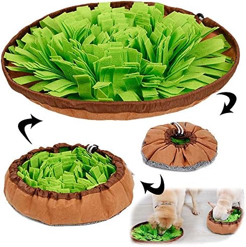 Awoof Pet Snuffle Mat For Dogs Folded As Bowl