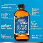 Natural Path Silver Wings premium mineral supplement showing true amber liquid color