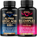 NutraHarmony Alpha Lipoic Acid and Vitamin B Complex capsules front view bottle showing antioxidant support