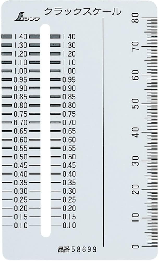 Shinwa 58698 concrete inspection tool in packaging