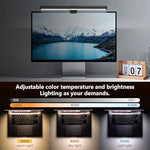 Samphon screen light bar demonstrating three different color temperatures from warm white to cool daylight