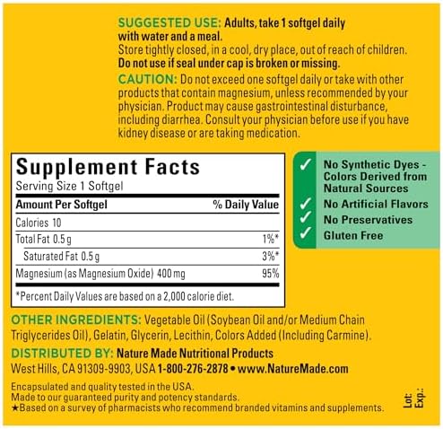 Gluten free Nature Made extra strength heart health softgels lifestyle view