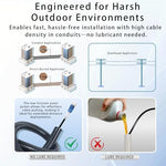 Stainless steel armor texture of outdoor fiber optic cable