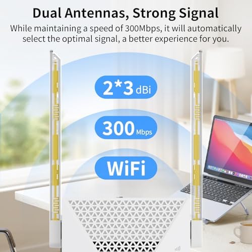 JoyLantern signal booster plugged into a wall outlet