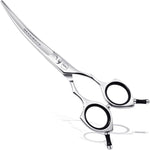 HASHIMOTO Dog Grooming Scissors, Curved Scissors for Dog Grooming, 6.5 inch, 30 Degree of Curved Blade,Light Weight, Pet Shears for Trimming Face and Paws. - Image 9