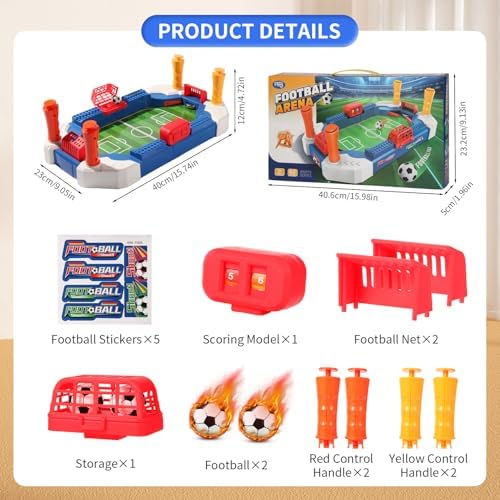 SOGLIM indoor sports mini football set multi colored design top down view
