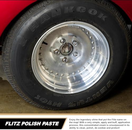 Flitz concentrated cream protecting fiberglass and plastic surfaces from oxidation