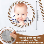 Close up of the acid-free photo pockets inside the WBTY brown bear memory book.