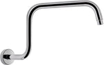 S Shaped Shower Arm, High Rise Shower Head Extension Pipe Standard 1/2" Connection with Flange, Awesome Shower Experience-Stainless Steel Bathroom Accessory(12 Inch S Shape, Chrome Finish) - Image 13