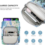 Molshine White Flower Protective Sleeve Retractable Handle