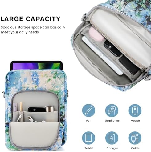 Molshine White Flower Protective Sleeve Retractable Handle