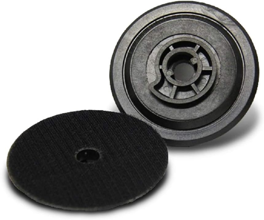 NSI Solutions SL3 5 Inch Rigid Hook and Loop Backer Pad front view showing the quick-change snail lock mechanism