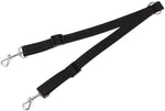 STGOOD dual double dog splitter lead demonstrating the central rotating swivel mechanism for tangle free walking.