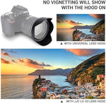 JJC HB-53 lens hood packaging and product view