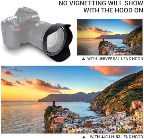 JJC HB-53 lens hood packaging and product view